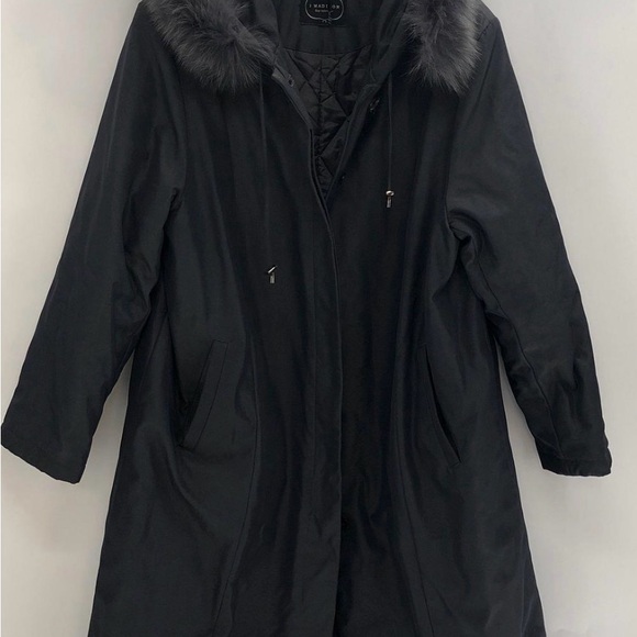 Women's Real Fur-Trimmed Puffer Coat